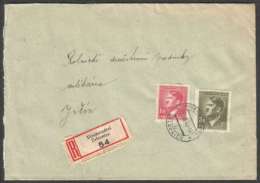 BuM0981 - Böhmen Und Mähren (1944) Eisenstadtel - Zeleznice / Jitschin - Jicin (R-letter) Tariff: 4,20K (stamp: A.Hitler - Brieven En Documenten