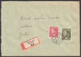 BuM0981 - Böhmen Und Mähren (1944) Eisenstadtel - Zeleznice / Jitschin - Jicin (R-letter) Tariff: 4,20K (stamp: A.Hitler - Covers & Documents