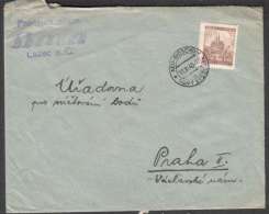 BuM0804 - Böhmen Und Mähren (1940) Neu-Bidschow - Novy Bydzov (letter) Tariff. 1,20K (stamp: City Brno - Church) - Covers & Documents