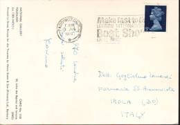 Gran Bretagna Annullo "Make Fast To The London Int. Boat Show  1970" Cartolina SS. John The Baptist & Jerome - Storia Postale