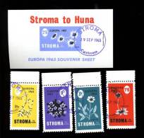 STROMA  ISLAND  Bloc Et Série   Ø    EUROPA 1965  Fleurs Flowers Blumen - Ortsausgaben