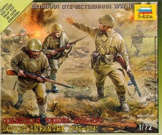 - ZVEZDA - Maquette De Infanterie Soviétique - 1/72°- Réf 6103 - Beeldjes