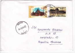 Romania   To Moldova ; 2004 ; Architecture ;  Used Cover - Lettres & Documents