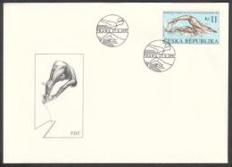 Czech Rep. / First Day Cover (1997/11) Praha: European Championships In Swimming And Diving Prague 1997 - Duiken
