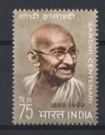 GANDHI  INDE  SOUVENIR INDIA POSTAGE STAMP TO COMMEMORATE GANDHI CENTENARY 1969 - Mahatma Gandhi