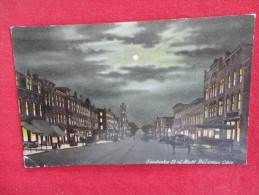 Sandusky Street At Night  Delaware Ohio Ca 1910 Not Mailed  Not Mailed   Ref 1176 - Other & Unclassified