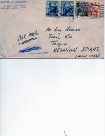 Radio Amateur Ile De La  Reunion Lettre  Des Etat Unies Pour Tampon 1966 - Onderzoeksstations