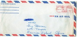 Taaf  Radio Amateur Ile De La Reunion Lettre Des USA 1966 Pour Tampon Ile De La   Reunion - Bases Antarctiques