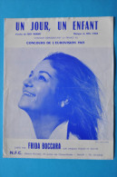 PARTITION MUSICALE - UN JOUR UN ENFANT / CONCOURS EUROVISION 1969 / FRIDA BOCCARA - Noten & Partituren