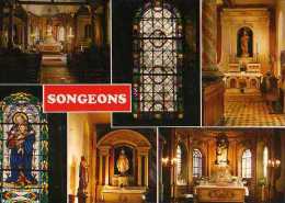 60 SONGEONS Vues Diverses De L'interieur De L'Eglise St Martin Cliches Alix - Songeons