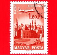 UNGHERIA - Usato -1966 - Aereo Su Città Servite Dalla Compagnia Ungherese - Cairo - 1.20 - P. Aerea - Used Stamps