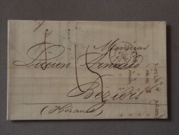 Enveloppe De Rouen Pour Béziers Du 24 Avril 1846 - 1801-1848: Precursors XIX
