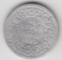 @Y@  INDIA  1/4  Rupee  1889    (2616) - India