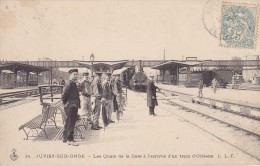 JUVISY SUR ORGE  - Les Quais De La Gare à L'arrivée D'un Train D' Orléans - Juvisy-sur-Orge