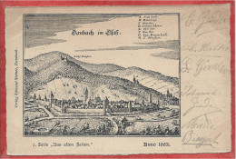 67 - DAMBACH - Carte Dessinée - Anno 1663 - Série " Aus Alten Zeit " - - Dambach-la-ville