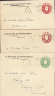 Great Britain Postal Stationery Ganzsache Entier Private Print TEA PLANTERS AND IMPORTERS CO. George VI. Covers Denmark - Entiers Postaux
