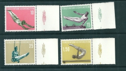 Liechtenstein 1956 MNH** SG 351-4 Gymnastics - Neufs