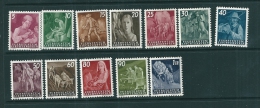 Liechtenstein 1951 MNH** SG 287-98 Agricultural Scenes - Ungebraucht