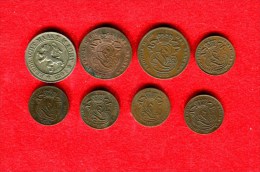 BELGIQUE - BELGIUM -  LOT 1 CENTIME 1862, 1870? 1882, 1902, 1907 - 2 CENTIMES  1873, 1875 - 10 CENT. 1894 - 5 Cent