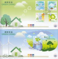 Hong Kong China Stamp On CPA FDC: 2011 Green Living Stamp & Souvenir Sheet HK123363 - FDC