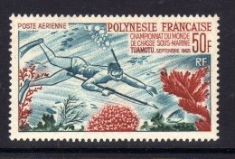 Polynésie PA N° 14 XX  Championnats Du Monde De Chasse Sous-marine à Tuamotu, Sans Charnière, TB - Neufs