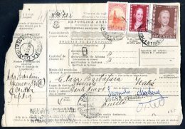 ARGENTINA-EVITA Expedition Bulletin 1955 W/CP On The Back (w/defect On The Left) - Lettres & Documents