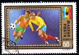 HUNGARY 1972 Air European Football Championships - 	60fi. Rumania  FU - Used Stamps