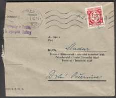 BuM0883 - Böhmen Und Mähren (1942) Prag 14 - Praha 14 (machine Postmark) Letter, Tariff: 1,20K - Lettres & Documents