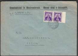 BuM0811 - Böhmen Und Mähren (1944) Wostromiersch - Ostromer (letter) Tariff: 1,20K - Briefe U. Dokumente