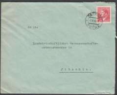 BuM0816 - Böhmen Und Mähren (1944) Petzka - Pecka (letter) Tariff: 1,20K (stamp: Adolf Hitler) - Briefe U. Dokumente