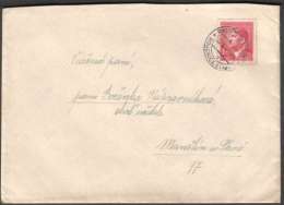 BuM0827 - Böhmen Und Mähren (1944) Raudnitz An Der Elbe - Roudnice Nad Labem (letter) Tariff: 1,20K (stamp: A. Hitler) - Briefe U. Dokumente
