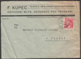 BuM0831 - Böhmen Und Mähren (1944) Rowensko Bei Turnau - Rovensko Pod Troskami (letter) Tariff: 1,20K (stamp: A. Hitler) - Covers & Documents