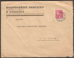 BuM0843 - Böhmen Und Mähren (1944) Sobotka - Sobotka (letter) Tariff: 1,20K (stamp: Adolf Hitler) - Covers & Documents
