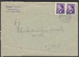 BuM0851 - Böhmen Und Mähren (1944) Altpaka - Stara Paka (letter) Tariff: 1,20K (stamp: 2x 60h Adolf Hitler) - Briefe U. Dokumente