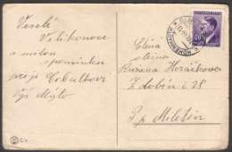 BuM0865 - Böhmen Und Mähren (1944) Hohenmauth - Vysoke Myto (postcard) Tariff: 60h (stamp: Adolf Hitler) - Lettres & Documents