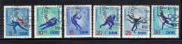 ALLEMAGNE ORIENTALE- Série Complète De 1968- Y&T N°1031 à 1036- Oblitérée (jeux Olympiques) - Invierno 1968: Grenoble