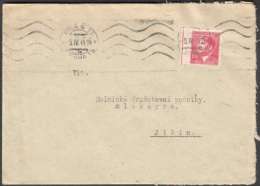 BuM0887 - Böhmen Und Mähren (1944) Prag 15 - Praha 15 (machine Postmark) Letter, Tariff: 1,20K (stamp: Adolf Hitler) - Covers & Documents
