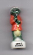 RARE Fève Brillante WART Crocodile Ou Alligator Disney SERIE TIC & TAC - Disney