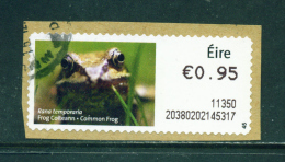 IRELAND - 2011  Post And Go/ATM Label  Common Frog  Used On Piece As Scan - Frankeervignetten (Frama)