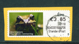 IRELAND - 2011  Post And Go/ATM Label  Common Frog  Used On Piece As Scan - Automatenmarken (Frama)