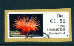 IRELAND - 2011  Post And Go/ATM Label  Beadlet Anenome  Used On Piece As Scan - Franking Labels