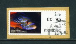 IRELAND - 2011  Post And Go/ATM Label  Cuckoo Wrasse  Used On Piece As Scan - Affrancature Meccaniche/Frama