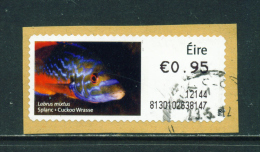 IRELAND - 2011  Post And Go/ATM Label  Cuckoo Wrasse  Used On Piece As Scan - Franking Labels