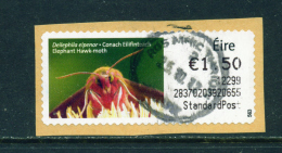 IRELAND - 2011  Post And Go/ATM Label  Elephant Hawk Moth  Used On Piece As Scan - Affrancature Meccaniche/Frama