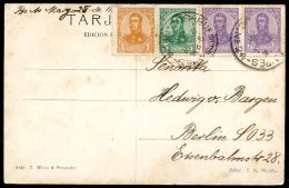 ARGENTINA TO GERMANY Circulated Postcard 1911 W/Good Franking, VF - Entiers Postaux