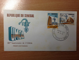 Sénégal FDC 1er Premier Jour 1983 20e Anniversaire De L'UMOA - Sénégal (1960-...)