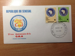 Sénégal FDC 1er Premier Jour 1984 25e Anniversaire De La C.E.A. United Nations Nations Unies UNO ONU - Senegal (1960-...)