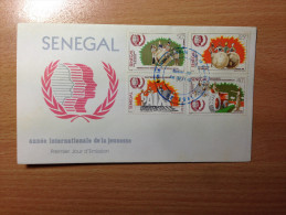 Sénégal FDC 1er Premier Jour 1985 Année Internationale De La Jeunesse Jahr Des Jugend Youth Year Football Soccer Fußball - Sénégal (1960-...)