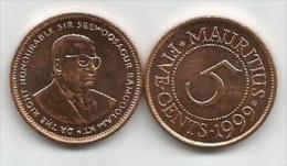 Mauritius 5 Cents 1999. - Maurice