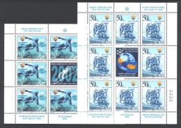 Jugoslawien – Yugoslavia 2002 Winter Olympics Salt Lake City Mini Sheets Of 8 + Label MNH; Michel # 3058-59 - Hiver 2002: Salt Lake City